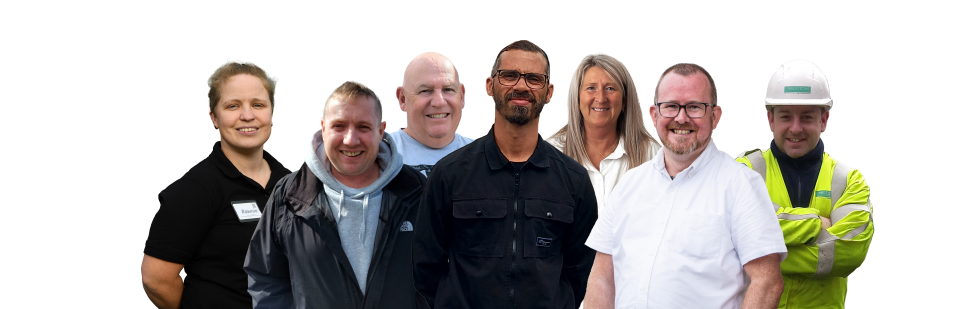 Some of the veterans and family members supporetd into employment by The Poppy Factory